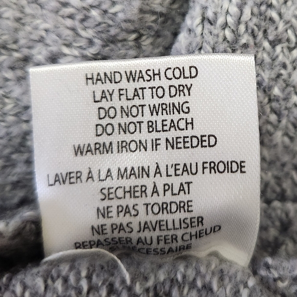 Belle Gray-Blue Mock Neck Sweater womens size small - Picture 8 of 12